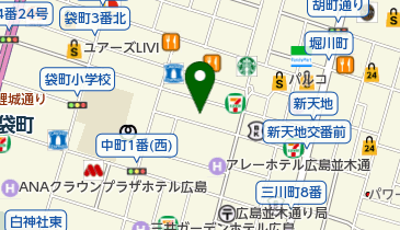 三井のカーシェアーズ リパーク広島袋町第2(自転車禁止)の地図画像