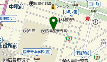 三井のカーシェアーズ リパーク広島小町第3(自転車禁止)の地図画像
