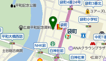 三井のカーシェアーズ リパーク広島大手町2丁目第8の地図画像