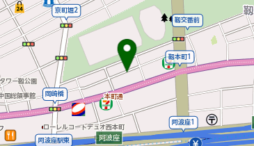 三井のカーシェアーズ リパーク靱本町2丁目第2(自転車禁止)の地図画像