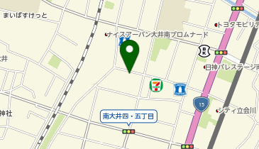 三井のカーシェアーズ リパーク南大井5丁目(自転車可)の地図画像