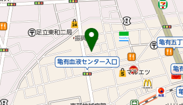 三井のカーシェアーズ リパーク亀有5丁目第9(自転車可)の地図画像
