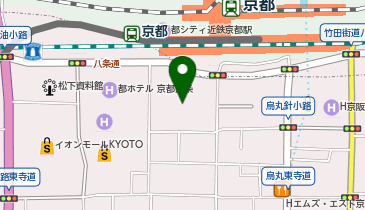 三井のカーシェアーズ リパーク京都駅八条口前(自転車禁止)の地図画像