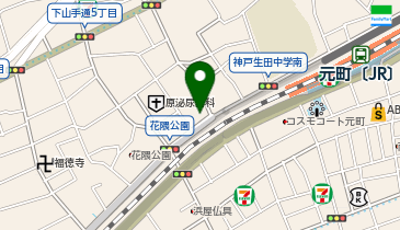 三井のカーシェアーズ リパーク神戸北長狭通5丁目(自転車禁止)の地図画像