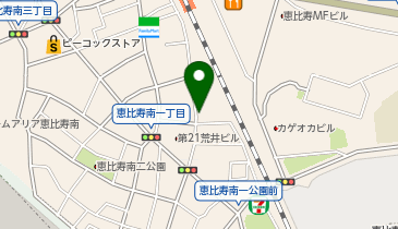 三井のカーシェアーズ 恵比寿南1丁目第1(自転車禁止)の地図画像