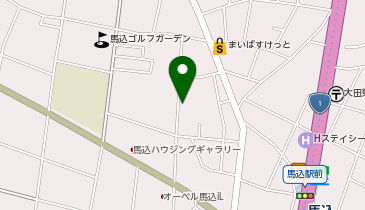 三井のカーシェアーズ 北馬込2丁目(自転車禁止)の地図画像