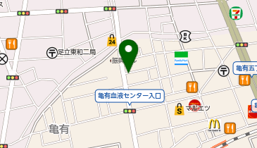 三井のカーシェアーズ リパーク亀有5丁目第10(自転車可)の地図画像