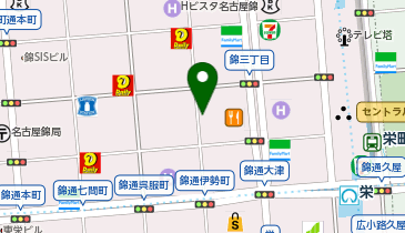 三井のカーシェアーズ リパーク錦第23(自転車禁止)の地図画像