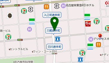 三井のカーシェアーズ リパーク栄3丁目第4の地図画像