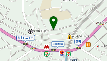 三井のカーシェアーズ リパーク横浜松本町1丁目第2(自転車可)の地図画像