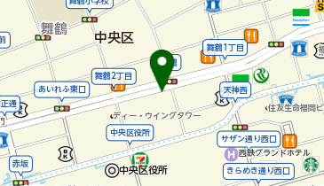 三井のカーシェアーズ リパーク大名2丁目第2(自転車禁止)の地図画像