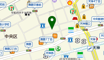 三井のカーシェアーズ リパーク天神3丁目第4(自転車禁止)の地図画像