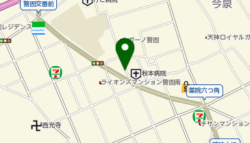 三井のカーシェアーズ リパーク警固1丁目(自転車禁止)の地図画像