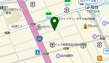 三井のカーシェアーズ リパーク仙台朝市前(自転車禁止)の地図画像