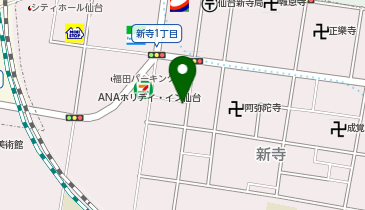 三井のカーシェアーズ リパーク仙台新寺3丁目(自転車禁止)の地図画像