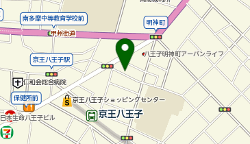 三井のカーシェアーズ リパーク八王子明神町2丁目第3(自転車可)の地図画像