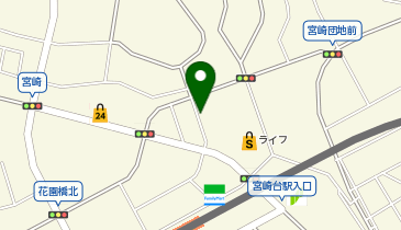 三井のカーシェアーズ 宮崎2丁目第1の地図画像