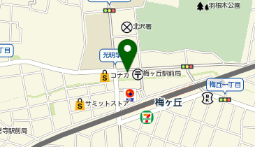 三井のカーシェアーズ 梅ケ丘駅前第1(自転車禁止)の地図画像