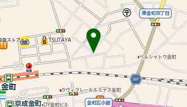 三井のカーシェアーズ リパーク東金町3丁目第4(自転車可)の地図画像