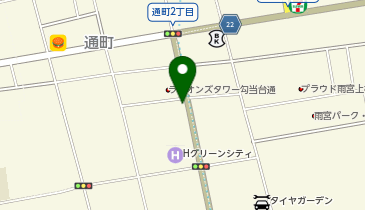 三井のカーシェアーズ リパーク仙台通町1丁目第2(自転車禁止)の地図画像