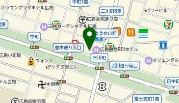 三井のカーシェアーズ リパーク広島三川町第6(自転車禁止)の地図画像