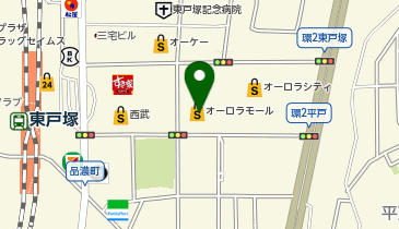 三井のカーシェアーズ 東戸塚オーロラパーキングP3(4階)(自転車禁止)の地図画像