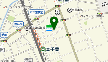 三井のカーシェアーズ リパーク本千葉駅前第7(自転車可)の地図画像