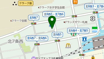 三井のカーシェアーズ リパーク札幌北7西6(自転車禁止)の地図画像