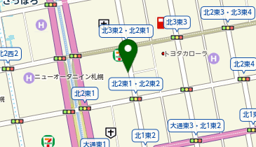 三井のカーシェアーズ リパーク札幌北2東1(自転車禁止)の地図画像