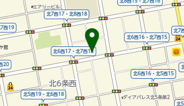 三井のカーシェアーズ リパーク札幌北7西17(自転車禁止)の地図画像
