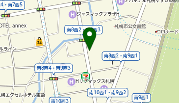 三井のカーシェアーズ リパーク札幌南8西2の地図画像
