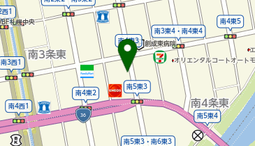 三井のカーシェアーズ リパーク札幌南4東3(自転車禁止)の地図画像