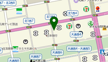 三井のカーシェアーズ リパーク札幌北1西5第2(自転車禁止)の地図画像