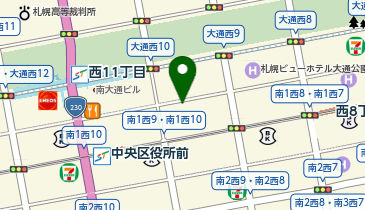 三井のカーシェアーズ リパーク札幌南1西9第4の地図画像