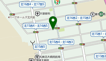 三井のカーシェアーズ リパーク札幌北15西4(自転車禁止)の地図画像