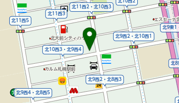 三井のカーシェアーズ リパーク札幌北10西3の地図画像