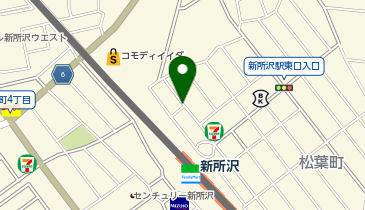 三井のカーシェアーズ リパーク新所沢松葉町第6(自転車可)の地図画像