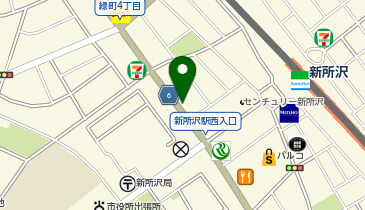 三井のカーシェアーズ リパーク所沢緑町1丁目(自転車可)の地図画像