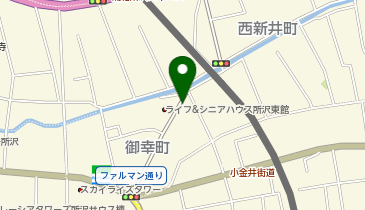 三井のカーシェアーズ リパーク所沢御幸町(自転車可)の地図画像
