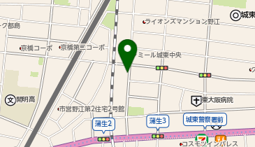 三井のカーシェアーズ リパーク城東中央1丁目(自転車禁止)の地図画像