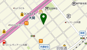 三井のカーシェアーズ リパーク大開通7丁目(自転車禁止)の地図画像