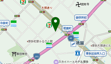 三井のカーシェアーズ リパーク冷泉町第3(自転車禁止)の地図画像