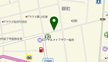 三井のカーシェアーズ リパーク仙台錦町2丁目第3(自転車禁止)の地図画像