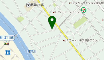 三井のカーシェアーズ リパーク博多住吉5丁目第2(自転車禁止)の地図画像