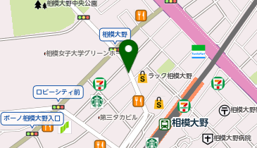 三井のカーシェアーズ リパーク相模大野駅前第2(自転車可)の地図画像