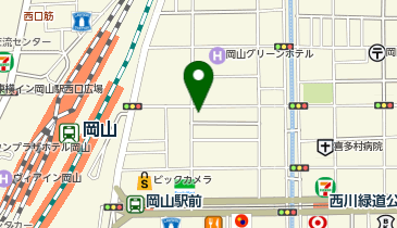 三井のカーシェアーズ リパーク岡山駅前町1丁目第5(自転車禁止)の地図画像