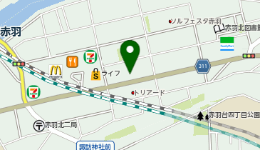 三井のカーシェアーズ ヴェレーナグラン赤羽北ザ・マークスの地図画像