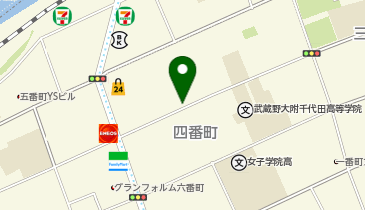 三井のカーシェアーズ リパーク四番町第5(自転車可)の地図画像