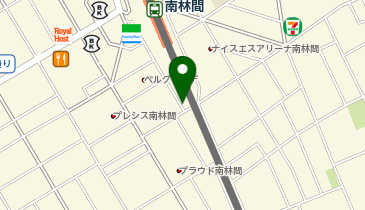 三井のカーシェアーズ リパーク南林間駅前第7(自転車可)の地図画像