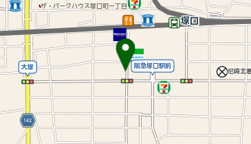 三井のカーシェアーズ リパーク阪急塚口駅前第3(自転車可)の地図画像